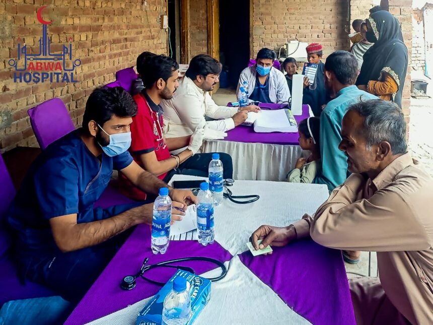 ABWA Hospital & Research Centre organized its 8th successful free medical camp in Gulshan e Ahmed Town, Khurrianwala, Faisalabad.