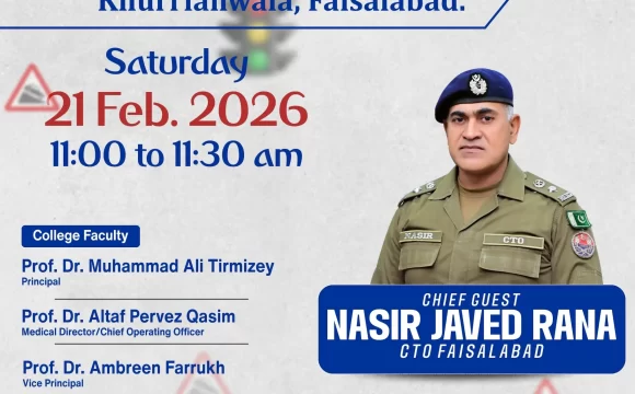 Traffic Awareness Seminar Held at ABWA Medical College & Hospital, Khurrianwala, Faisalabad
