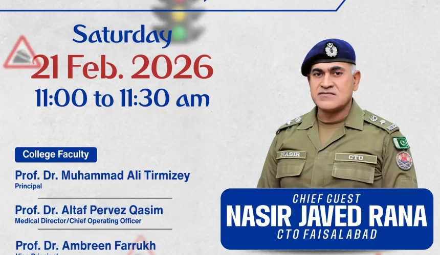 Traffic Awareness Seminar Held at ABWA Medical College & Hospital, Khurrianwala, Faisalabad